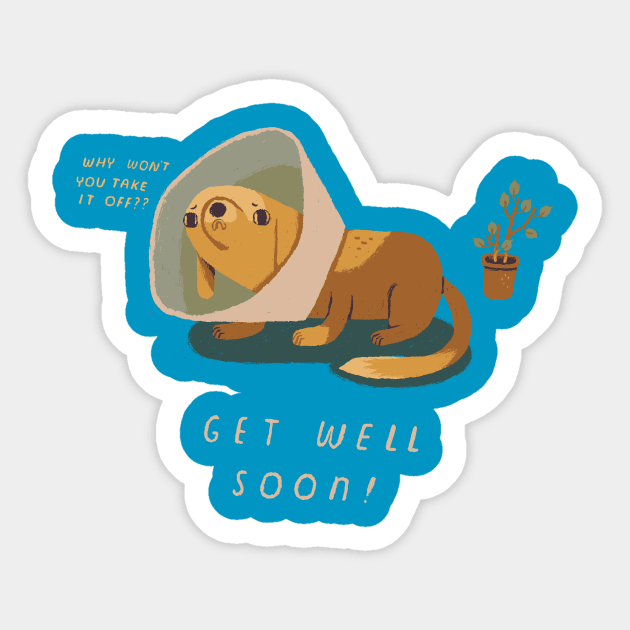 get well soon Sticker by Louisros